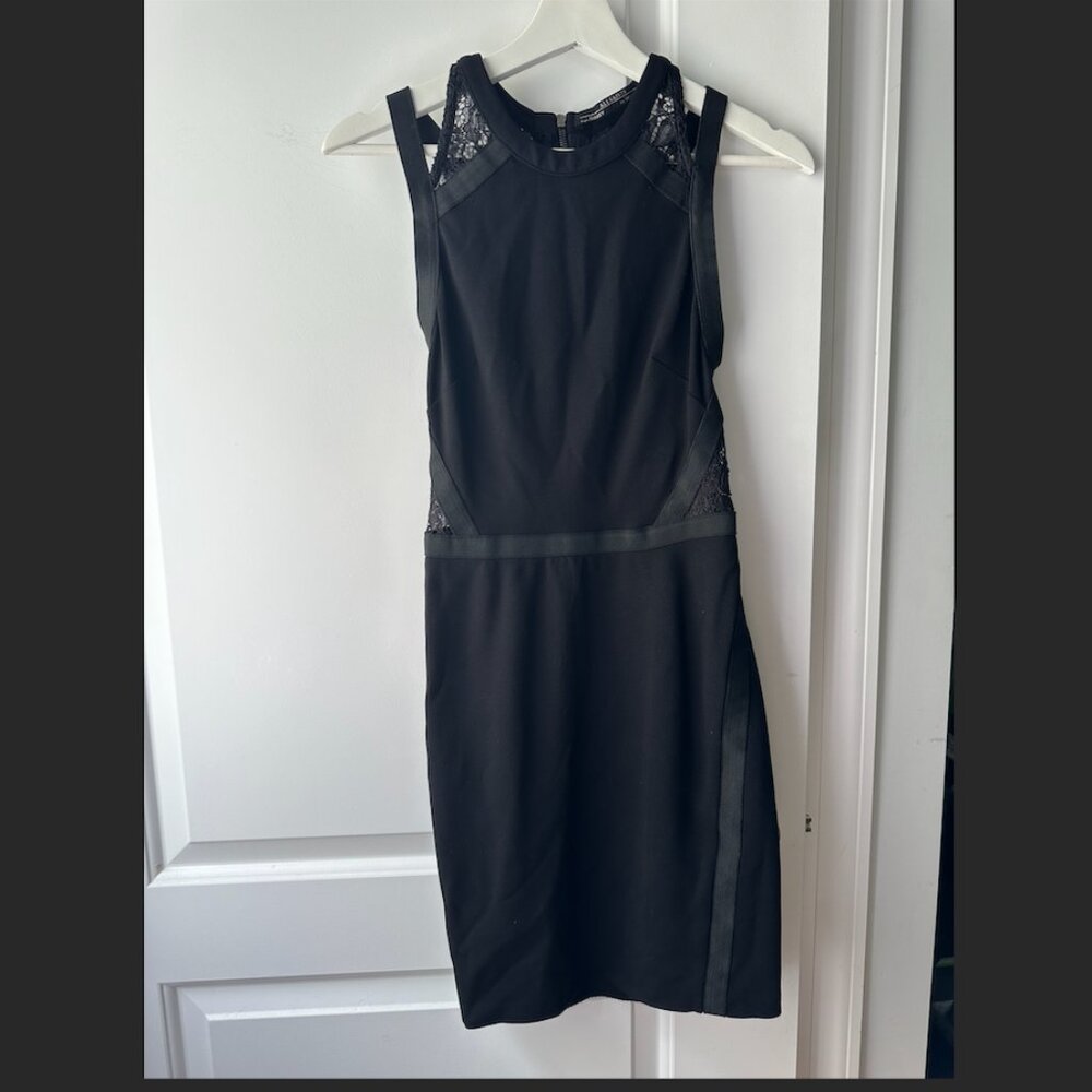 AllSaints black lace dress size 2